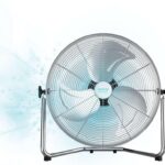 Cecotec Ventilador Industrial EnergySilence 5000 Pro. 120 W, 3 Aspas Metálicas de 20" (51 cm), Motor de Cobre, 3 Velocidades, Inclinación Ajustable, Acabado Cromado