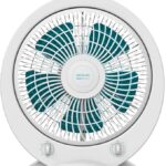 Cecotec Ventilador de Suelo Cuadrado Box Fan EnergySilence 4500 Power Box. 45W, Diámetro 12 Pulgadas, 5 Aspas, 3 Velocidades, Temporizador 1h, Rejilla Giratoria y Máxima Seguridad