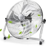 Aigostar Ventilador Industrial, 3 Aspas Metálicas, 20"(51cm), Ventilador suelo, 3 Velocidades, Ajustable 135º, Ventilador Potente 100 W, Diseño Completo de Metal Cromado