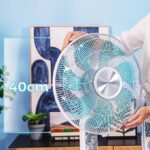 Ventilador de Pie EnergySilence 610 Max Flow. 70W, Diámetro de 16", 7 Aspas, Temporizador 2h, 4 Velocidades, Oscilación de 90º y Altura Ajustable hasta 130cm