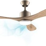 Cecotec Ventilador de Techo con Mando a Distancia, Temporizador y Luz LED EnergySilence Aero 5290 Golden Pro. 35 W, Motor DC, 52", 3 Aspas, 5 Velocidades, Función Invierno, Dorado  Amazon.es: Hogar y cocina